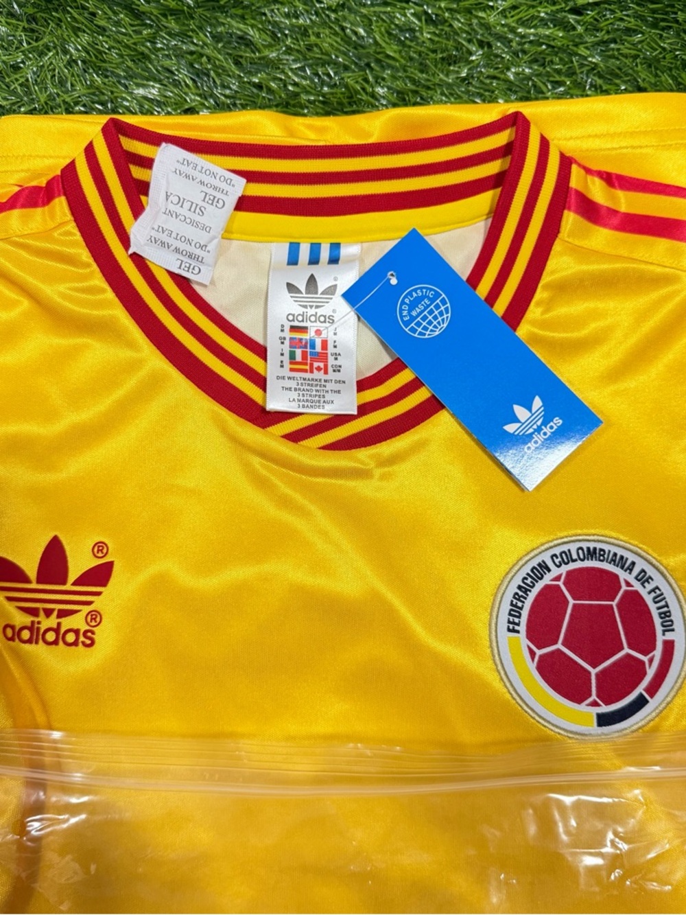 ⚽️ COLOMBIA🏆🇨🇴 team jersey retro player soccer seleccion futbol World Cup size M - Picture 3 of 14